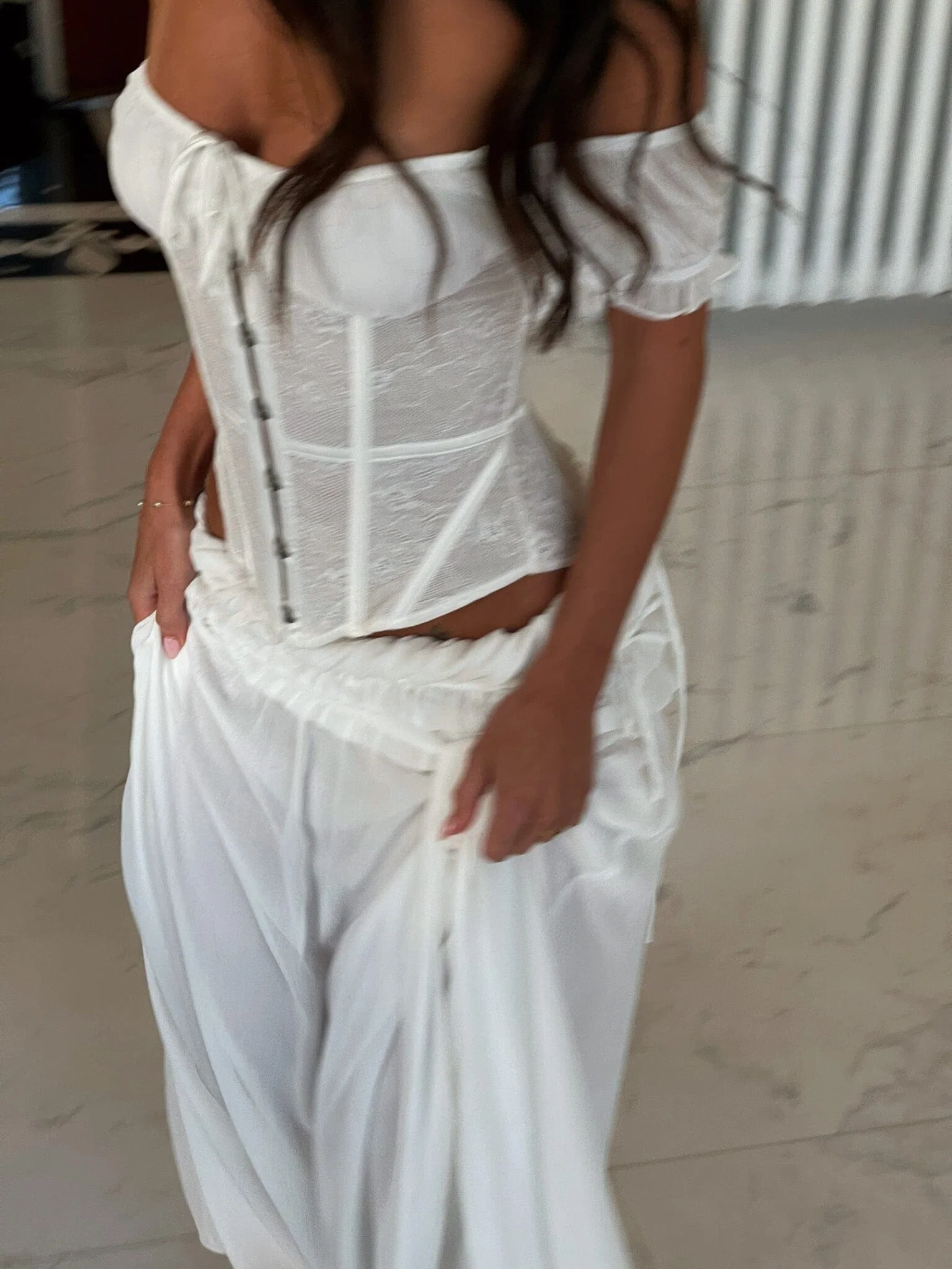 LUBELA MAXI SKIRT WHITE