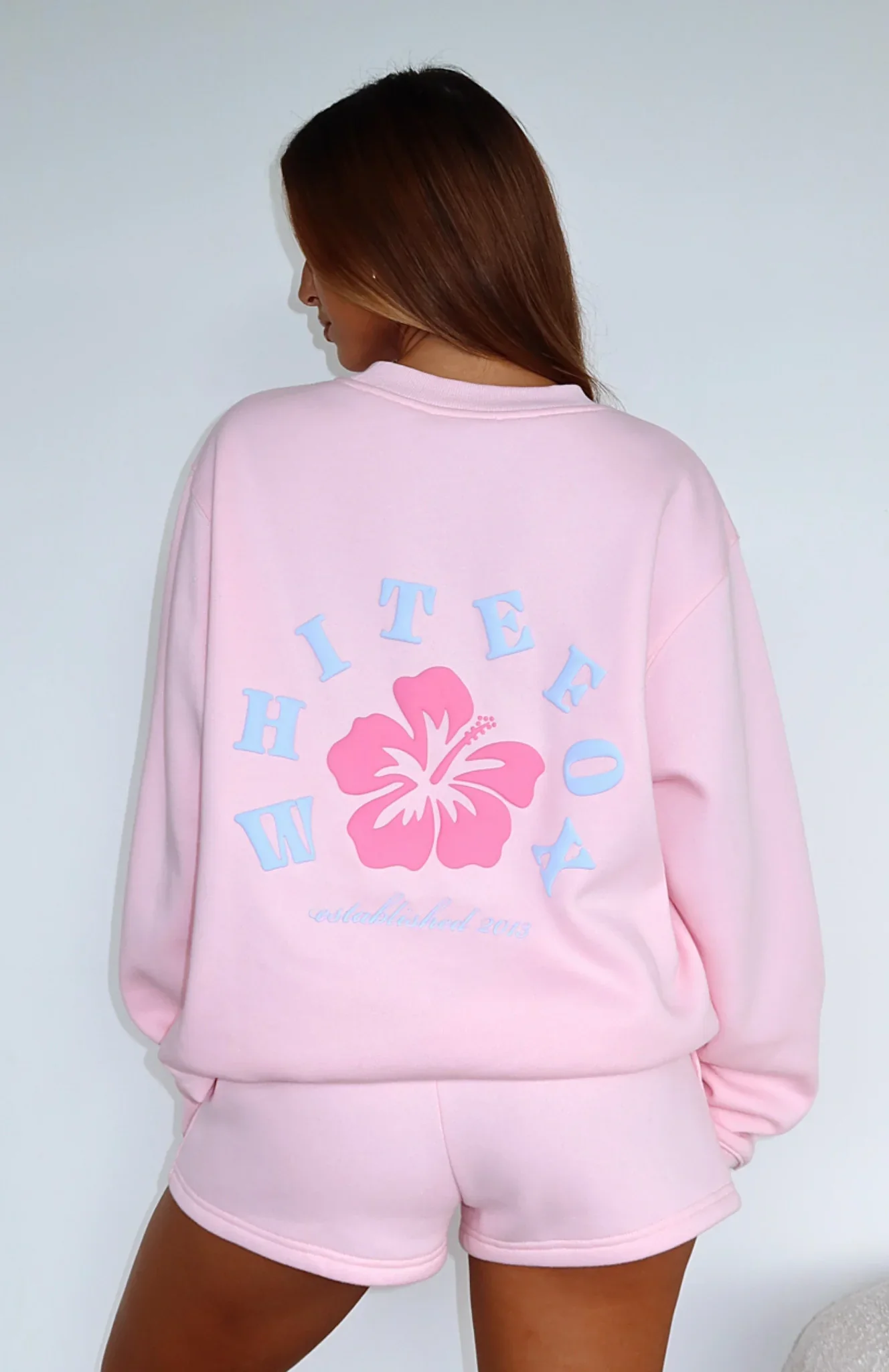 Keep Blooming Oversized Sweater Pink