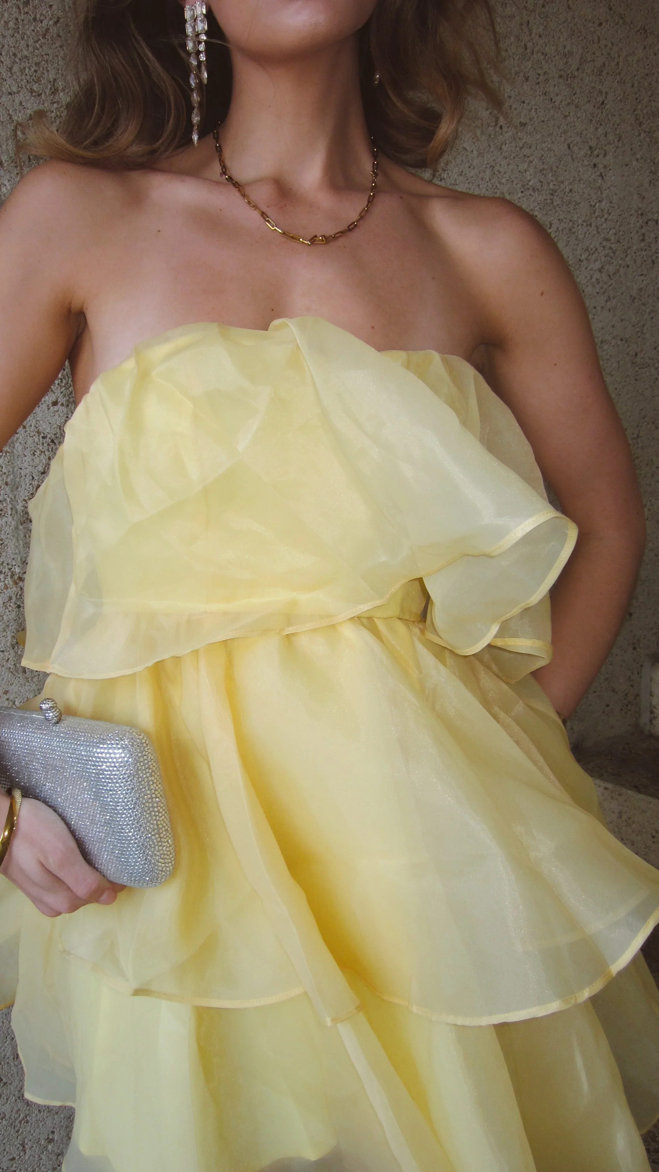 Fantasia Mini Dress - Yellow