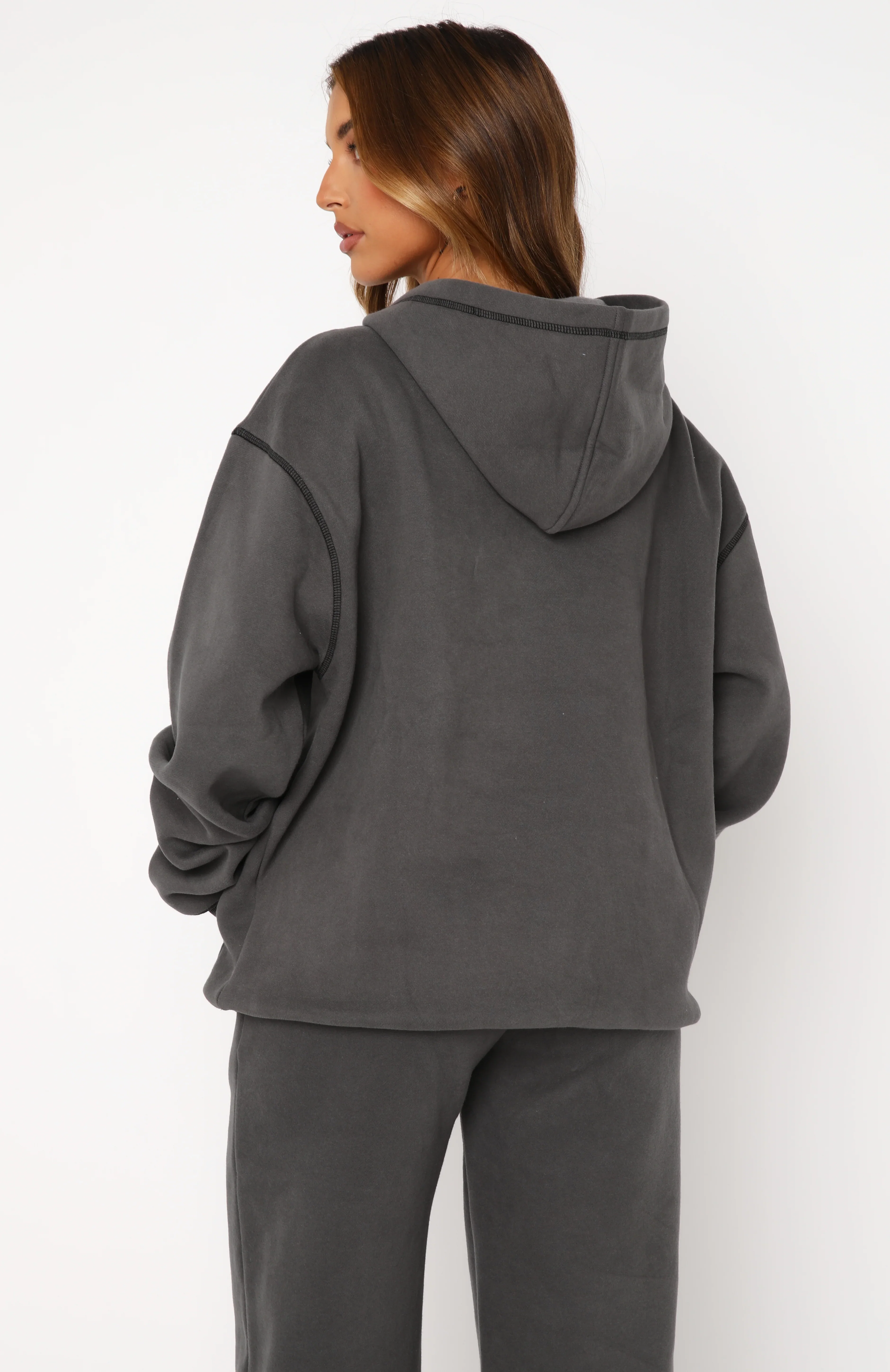 Instant Attraction Oversized Hoodie Charcoal