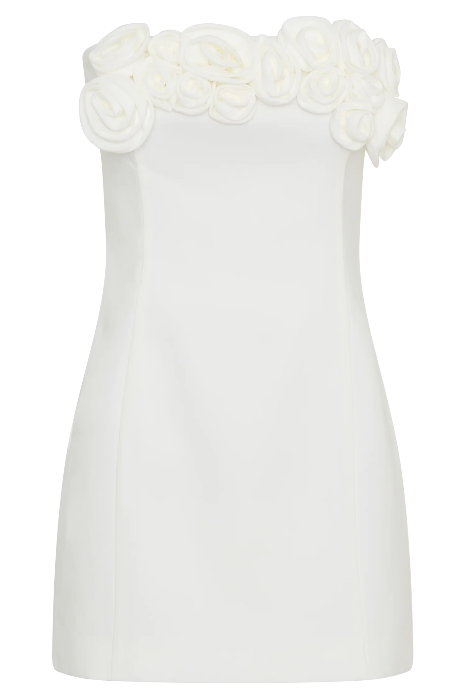 Brooks Rose Mini Dress - White