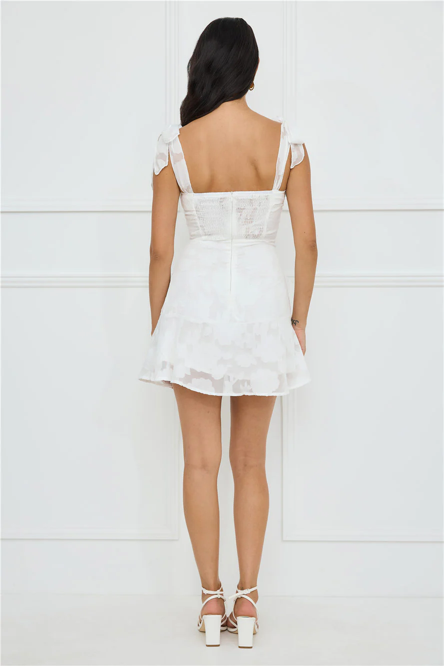 Island Reverie Mini Dress White