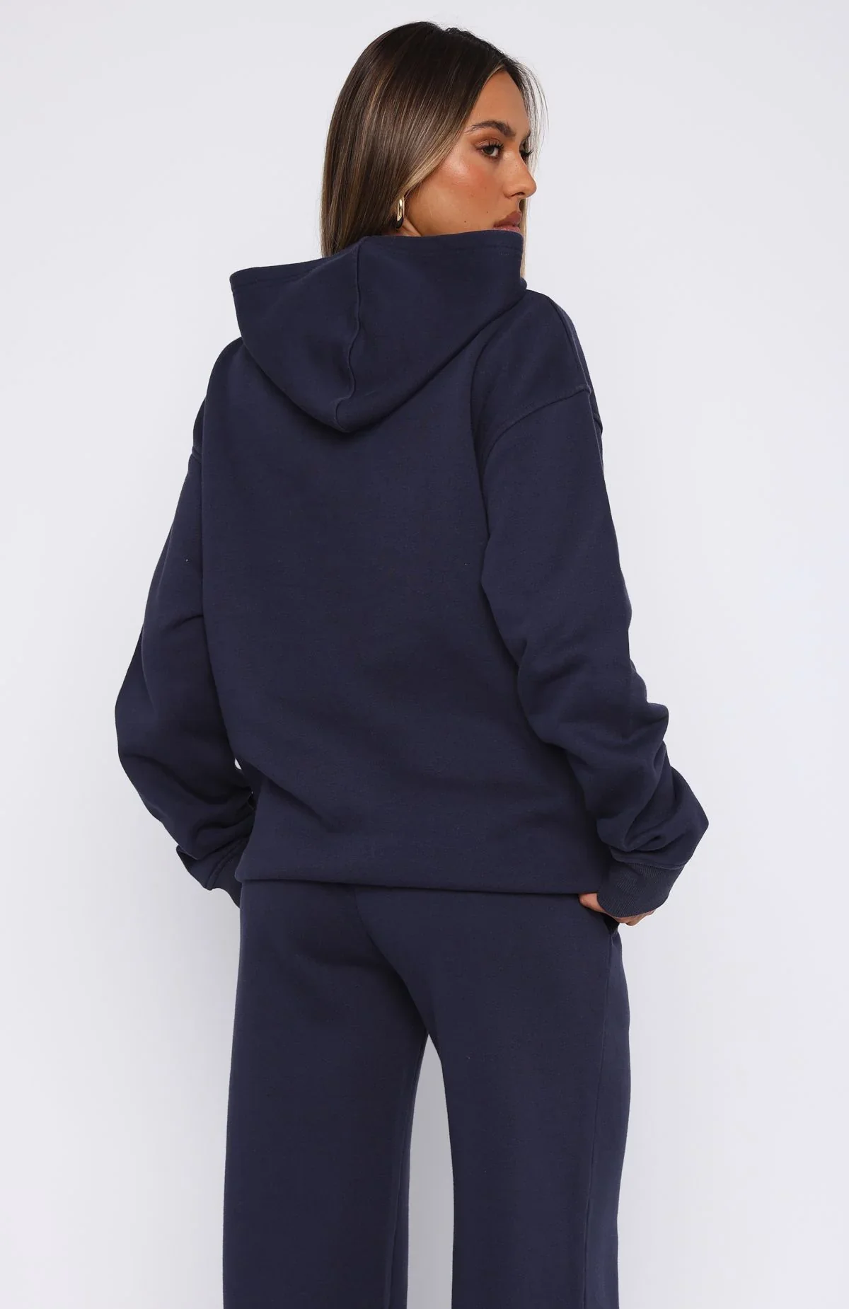 Shout It Out Oversized Hoodie Navy