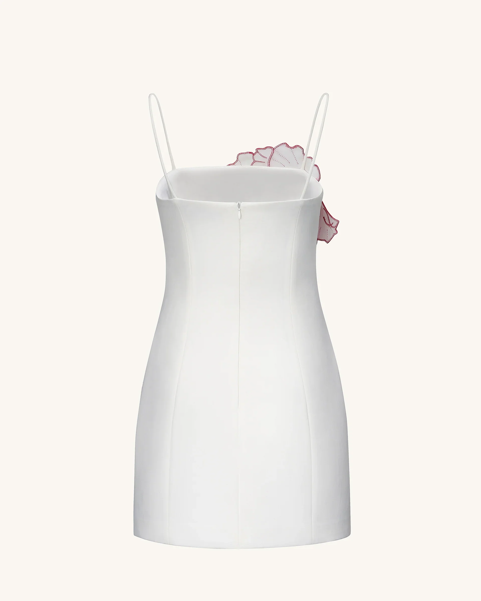 Iris Appliqué Mini Dress - White