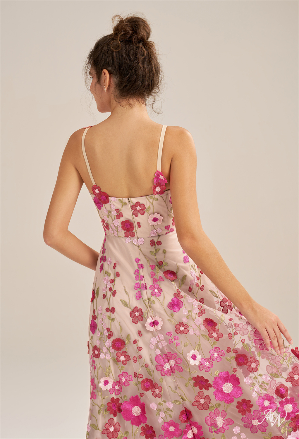Alison A-line Tulle V-Neck Dresses