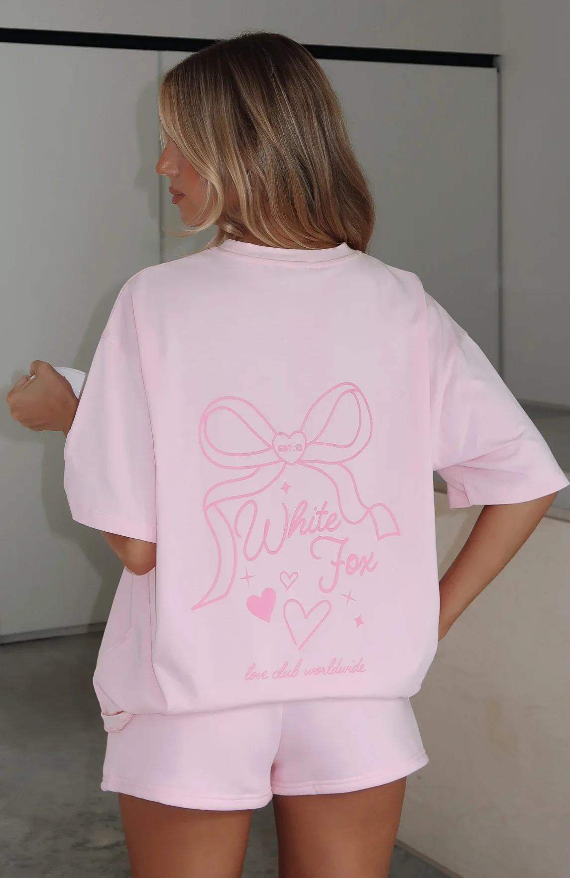 Love You Forever Oversized Tee Pink
