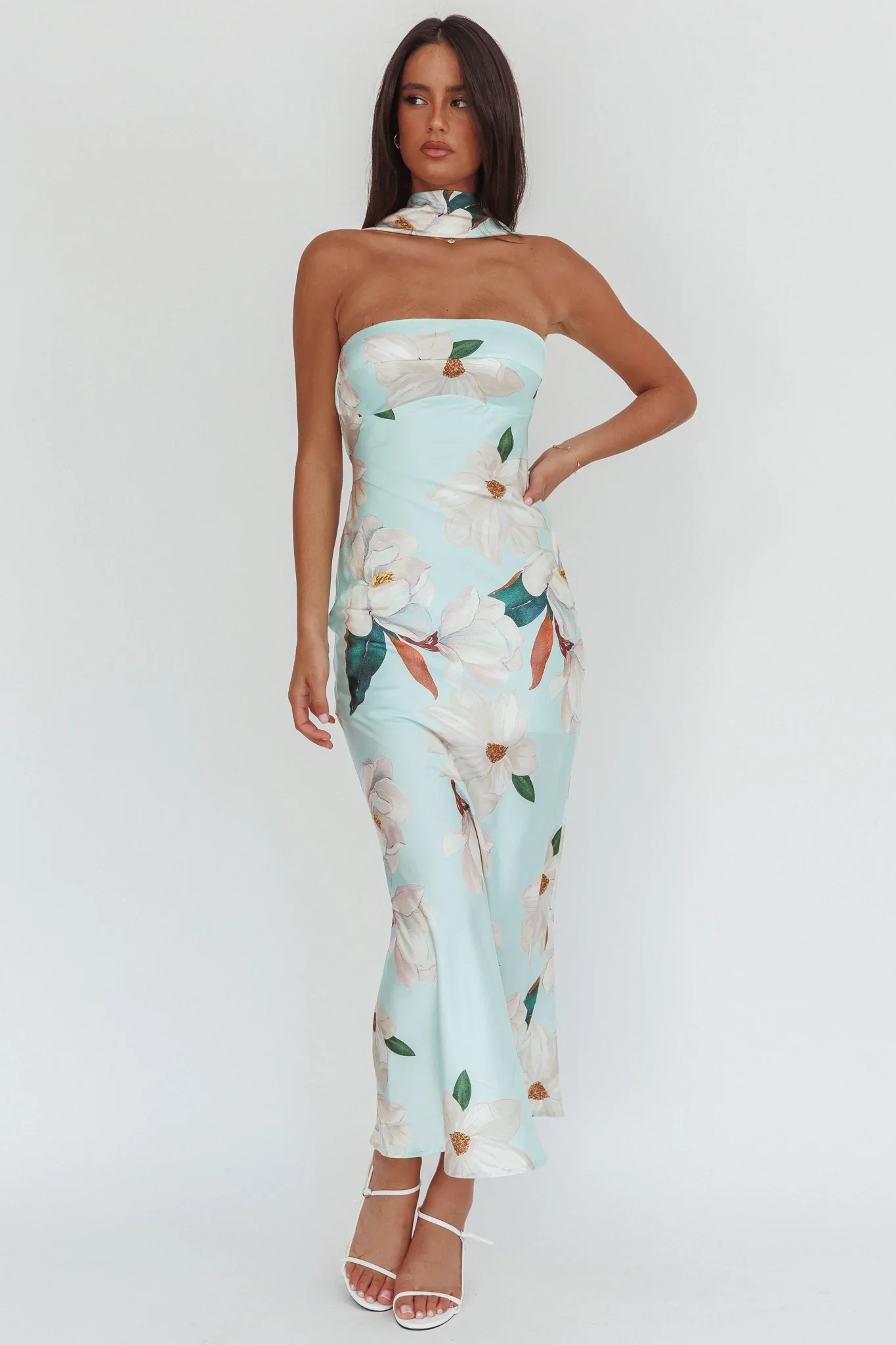 Damsel Reverse Halter Maxi Dress Magnolia Mint