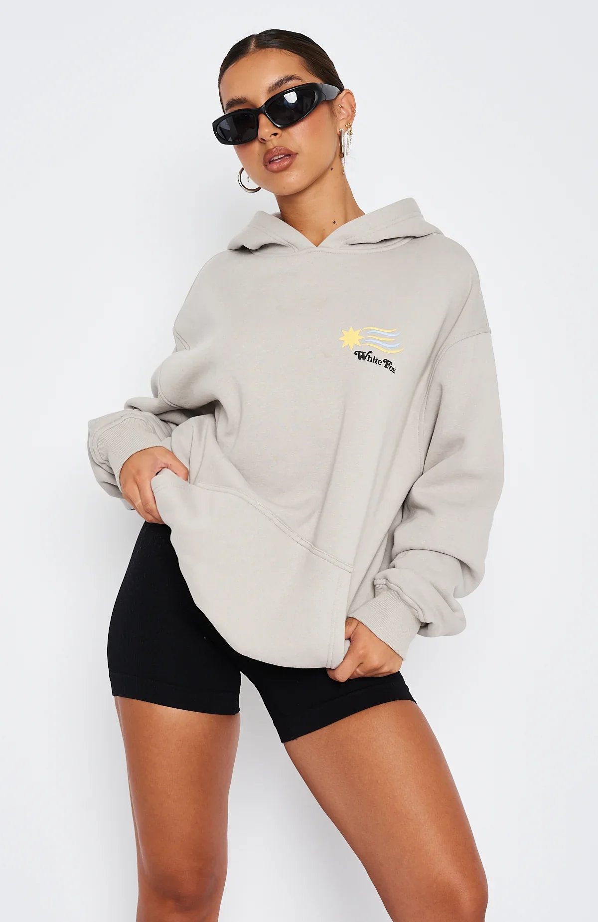To The Moon Oversized Hoodie Lunar