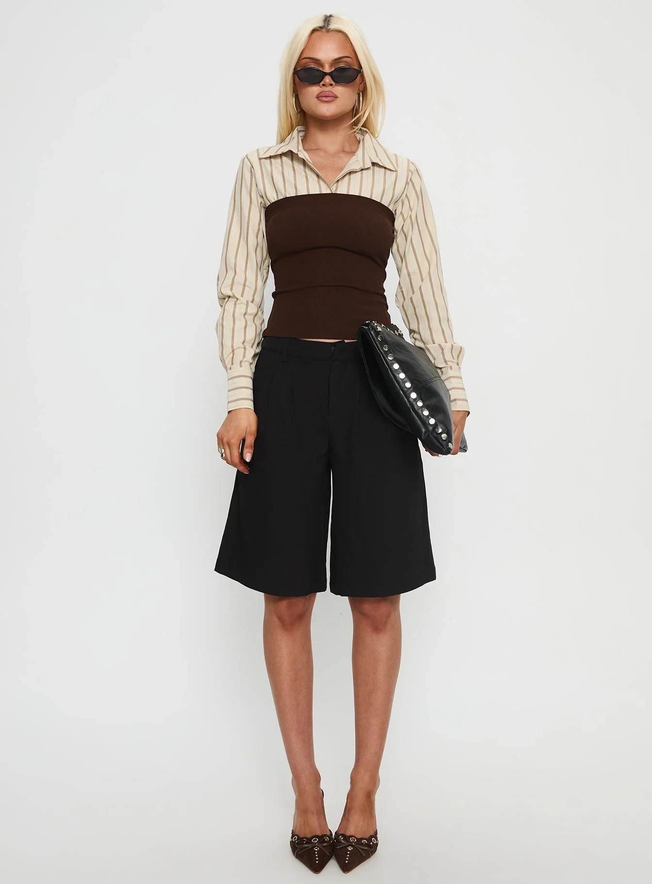 Dawnette Layered Long Sleeve Top Multi