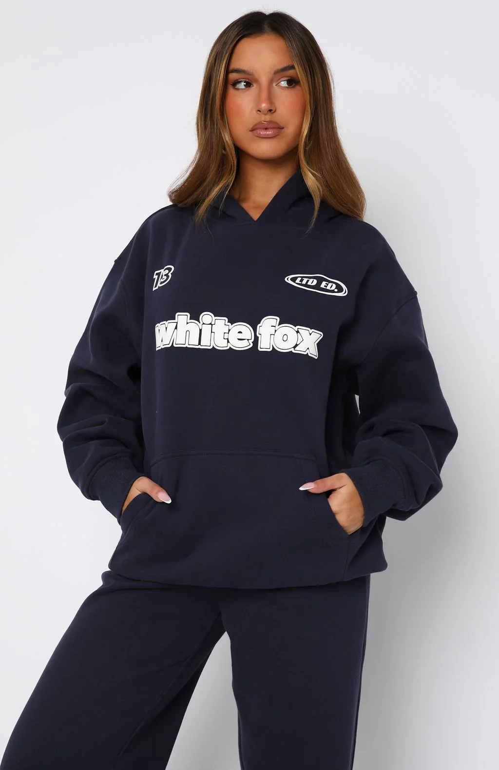 Ready To Go Oversized Hoodie Navy