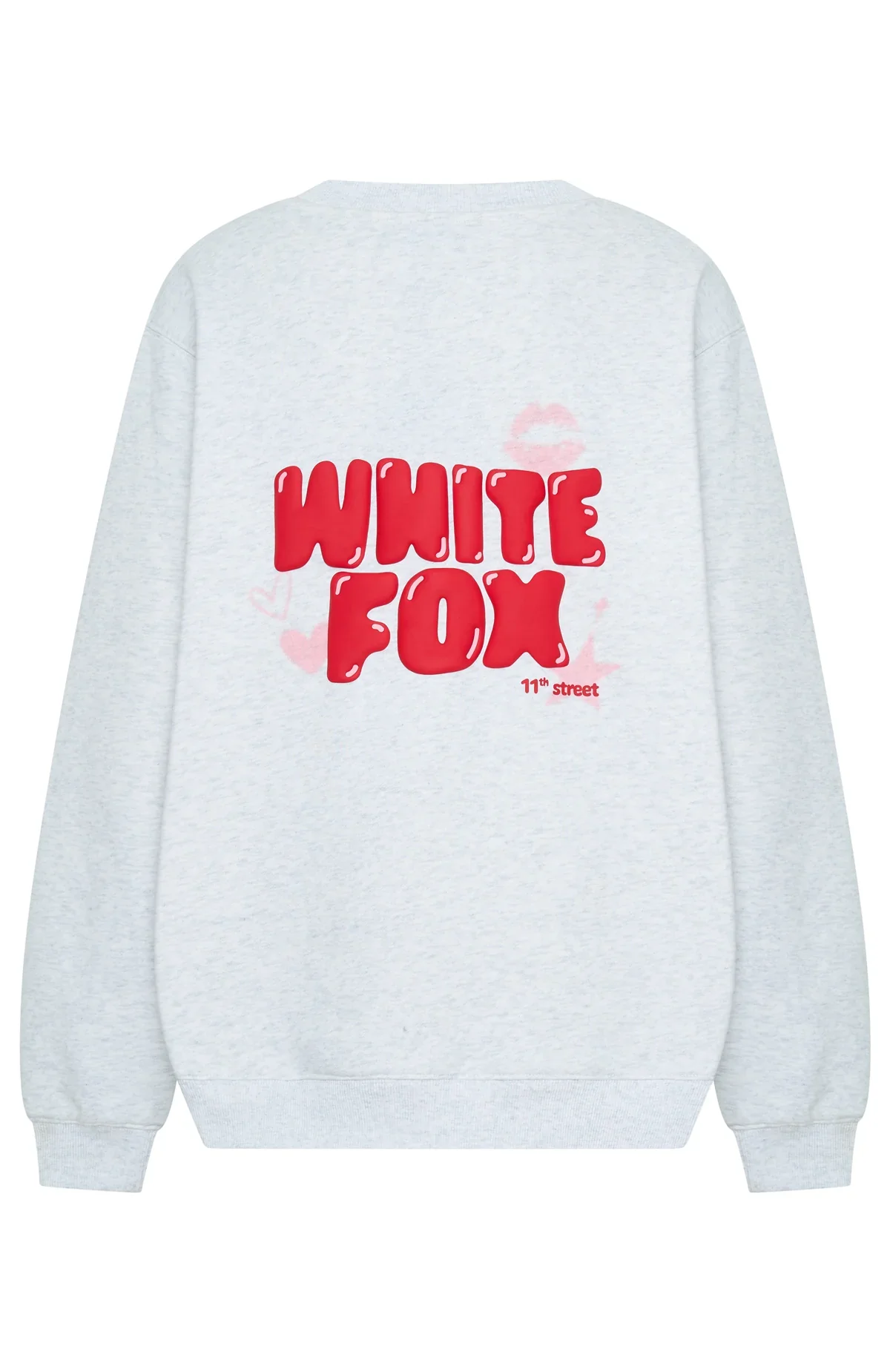 11th Street Sweet Kisses Oversized Sweater Cherry Glaze