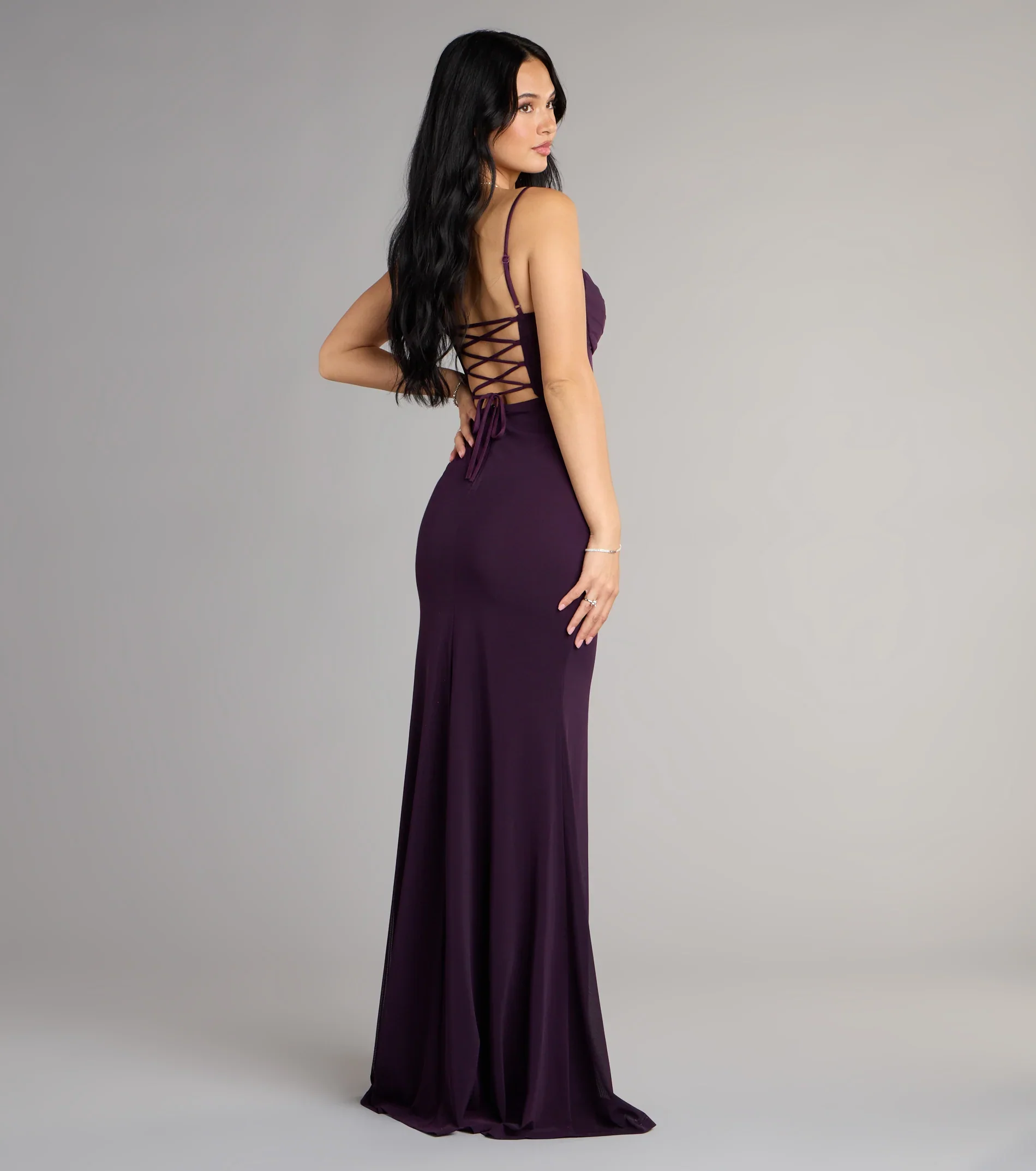 Marabella Mesh Corset Mermaid Formal Dress