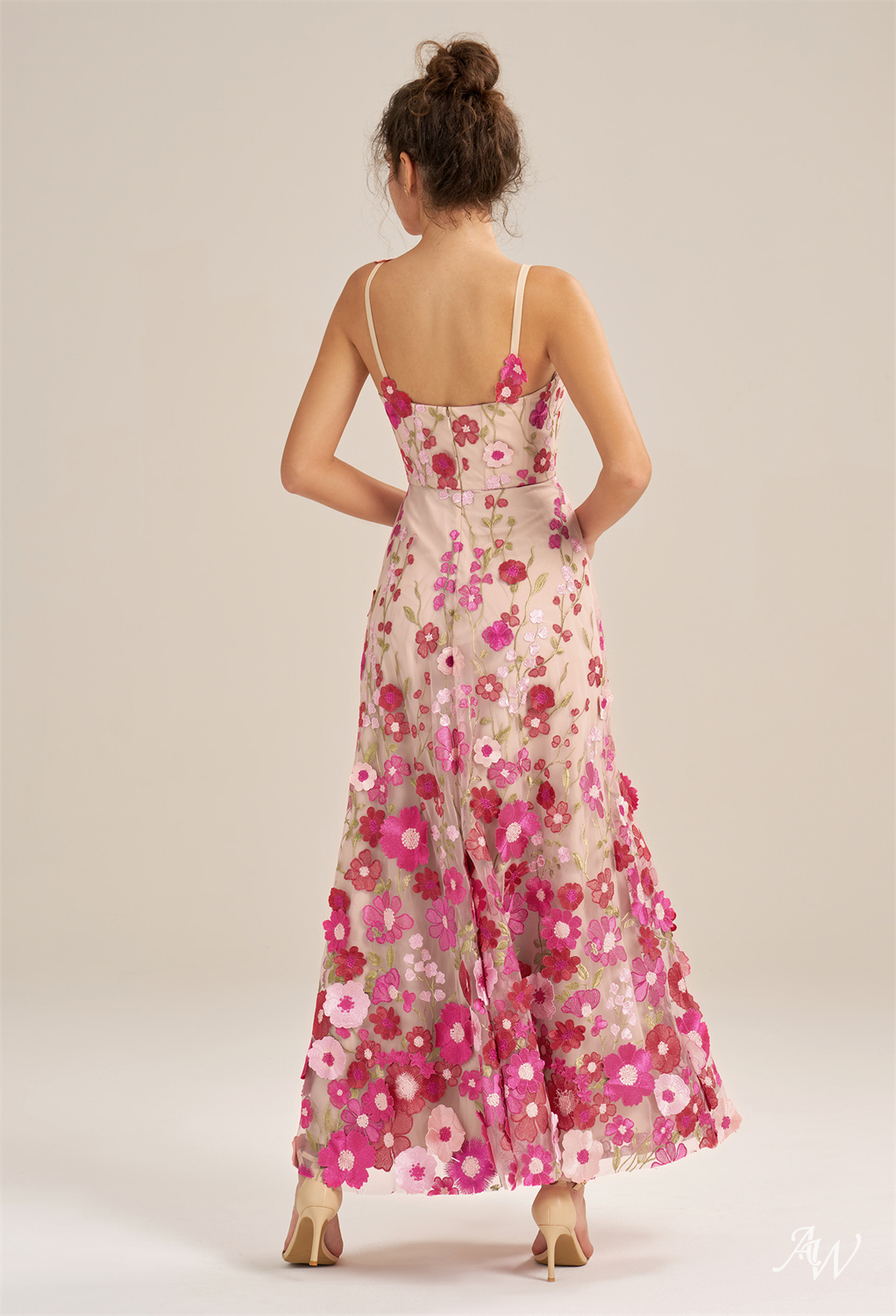 Alison A-line Tulle V-Neck Dresses