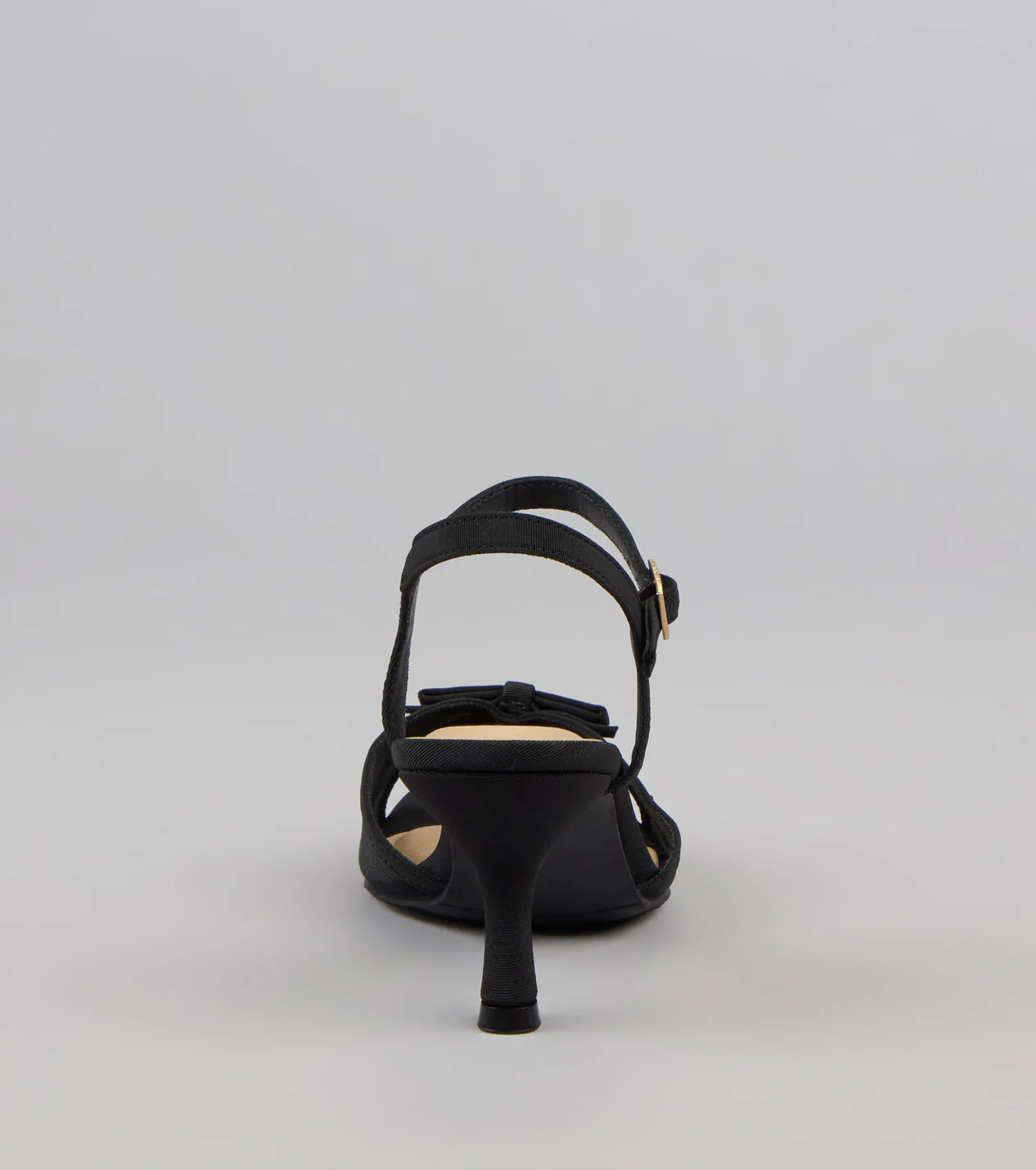 Flirty And Fancy Mesh Bow Kitten Heels