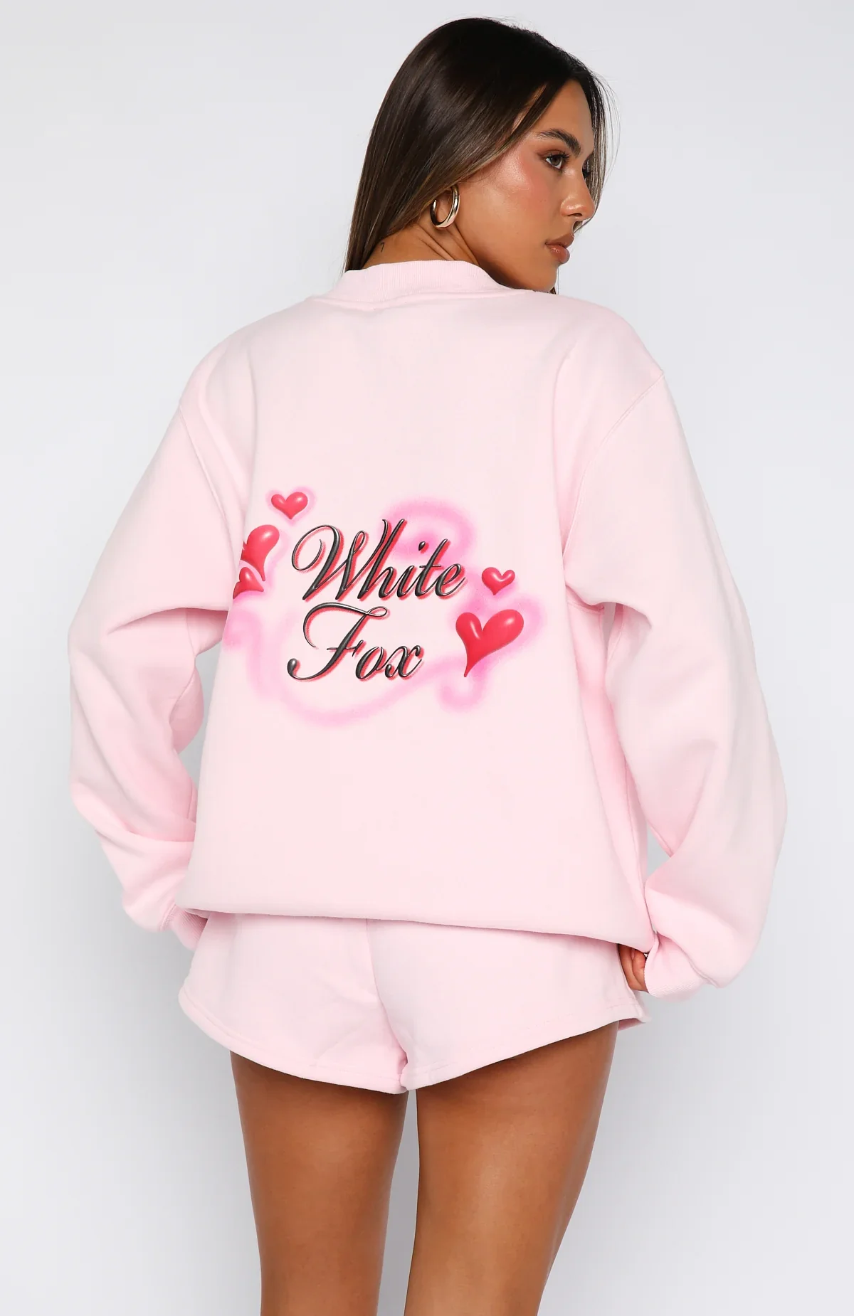 Trouble Maker Oversized Sweater Baby Pink