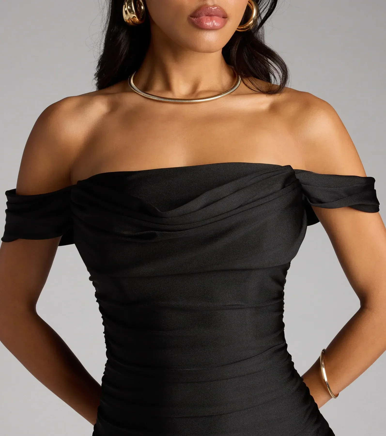 Miranda Off-The-Shoulder Mini Dress