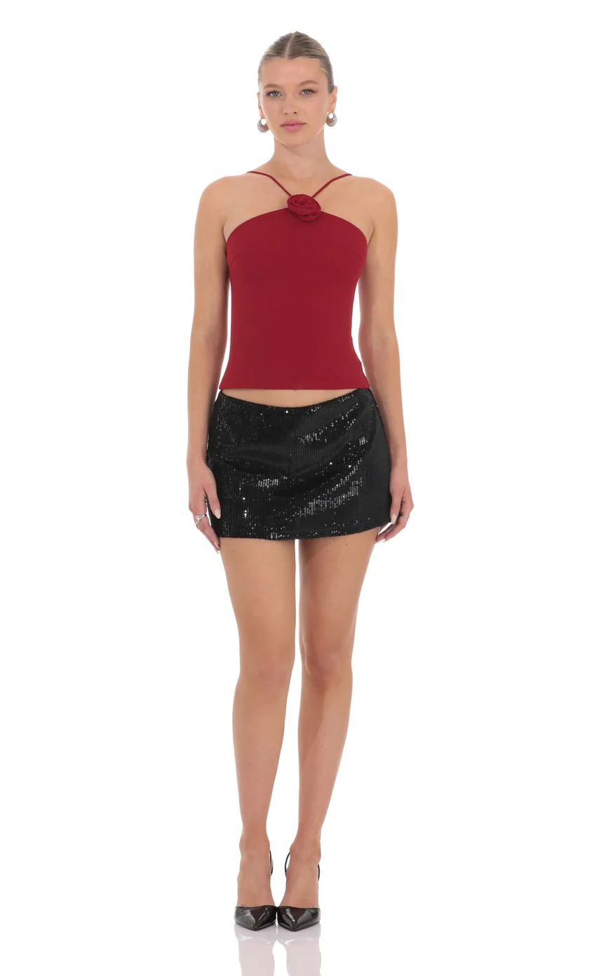 Florette Top in Red