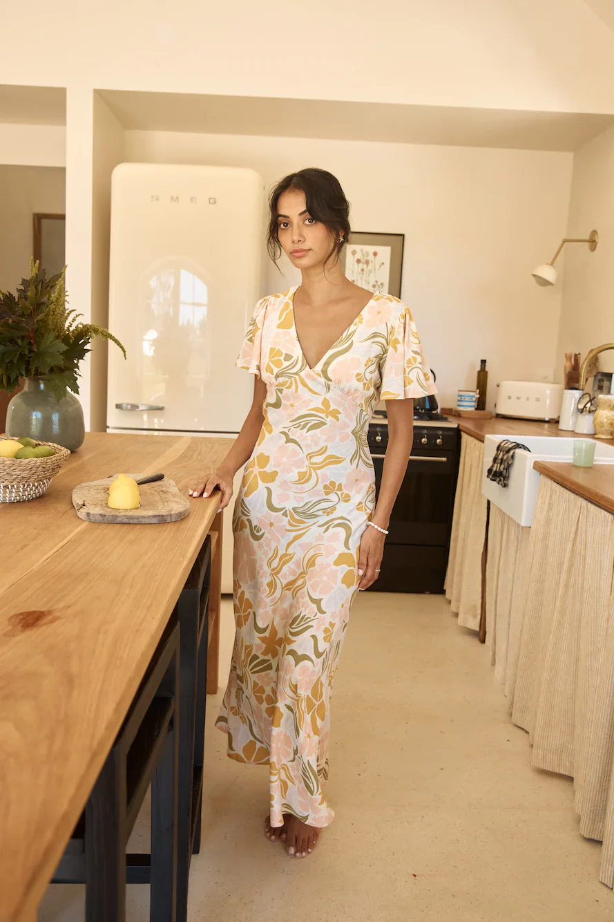 Lights On Midi Dress Multi