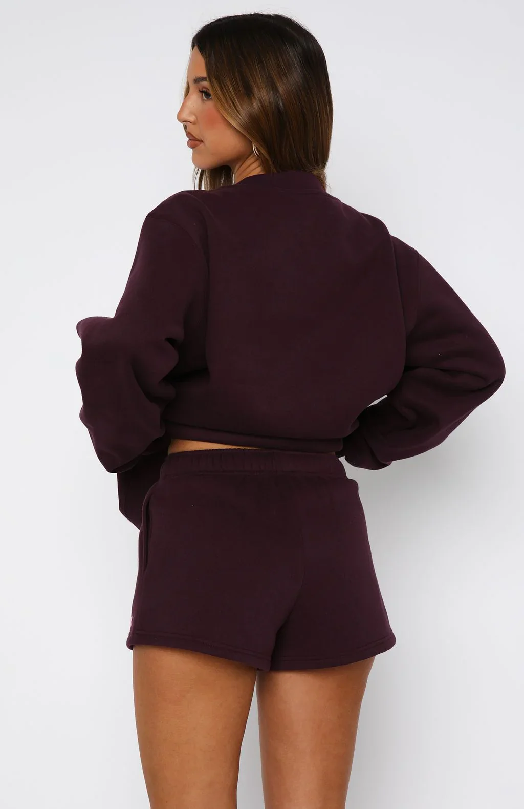 Give It A Try Lounge Shorts Plum