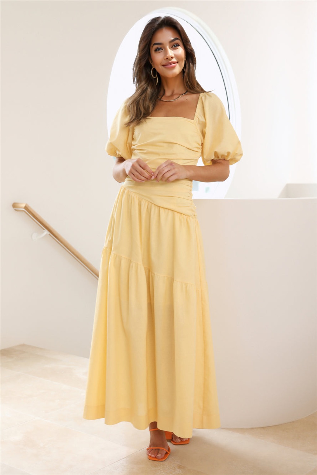 Little Bo Peep Midi Dress Yellow