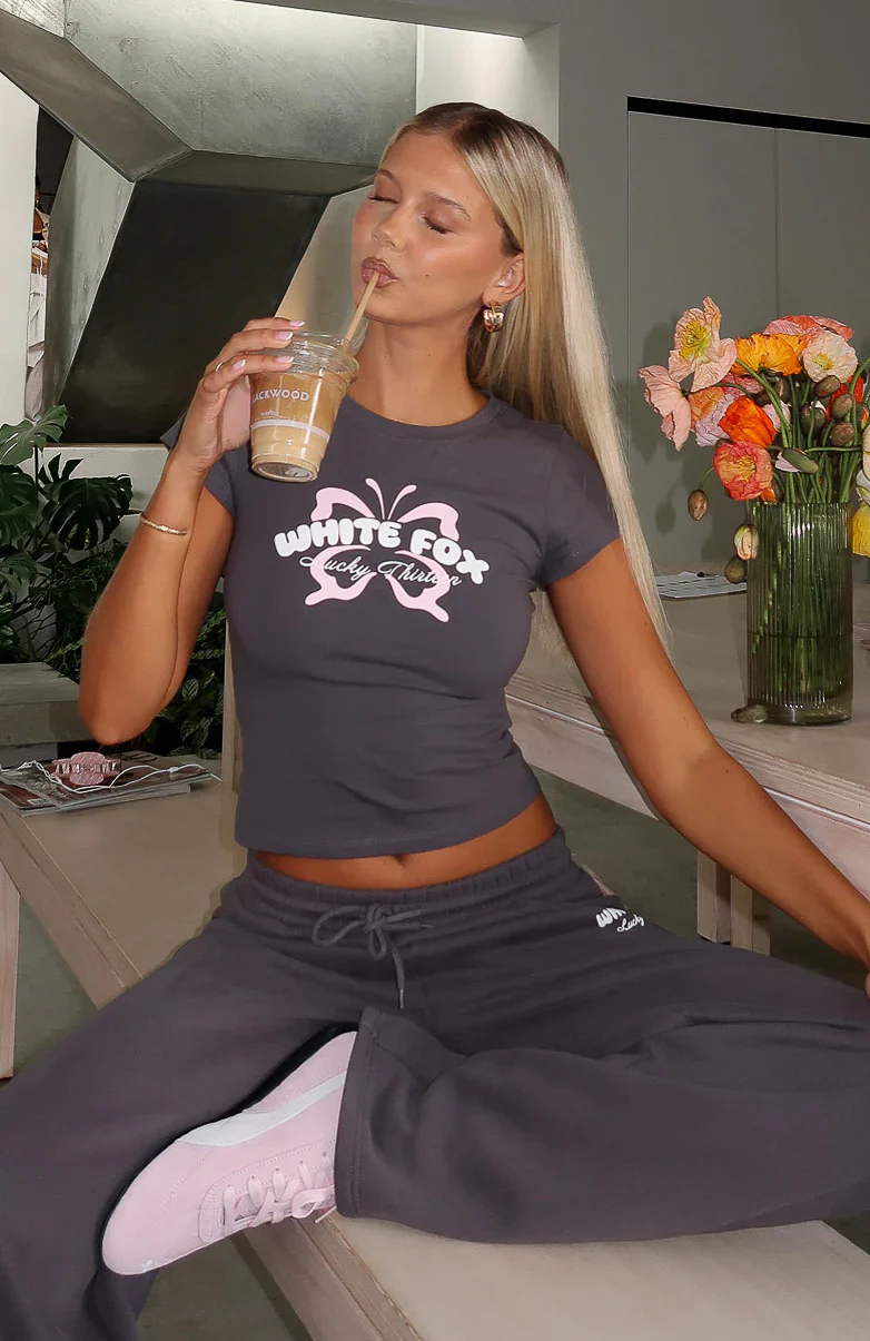 Lucky Thirteen Audrina Baby Tee Volcanic