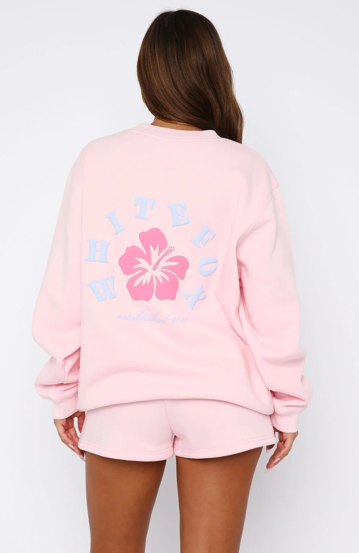Keep Blooming Oversized Sweater Pink