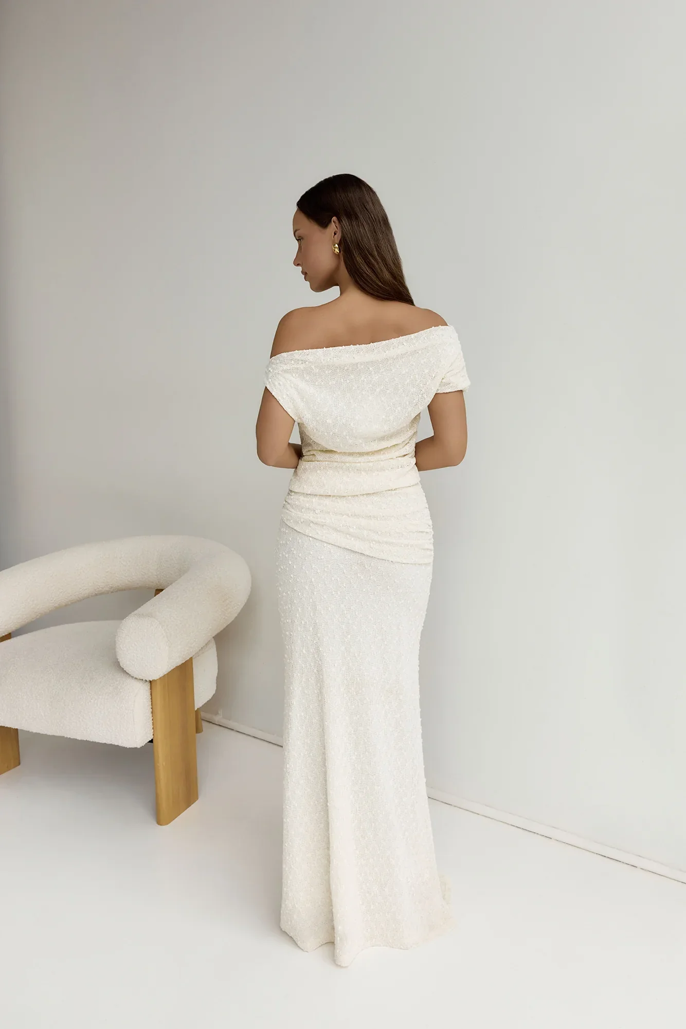 Palm Trees Set Cream