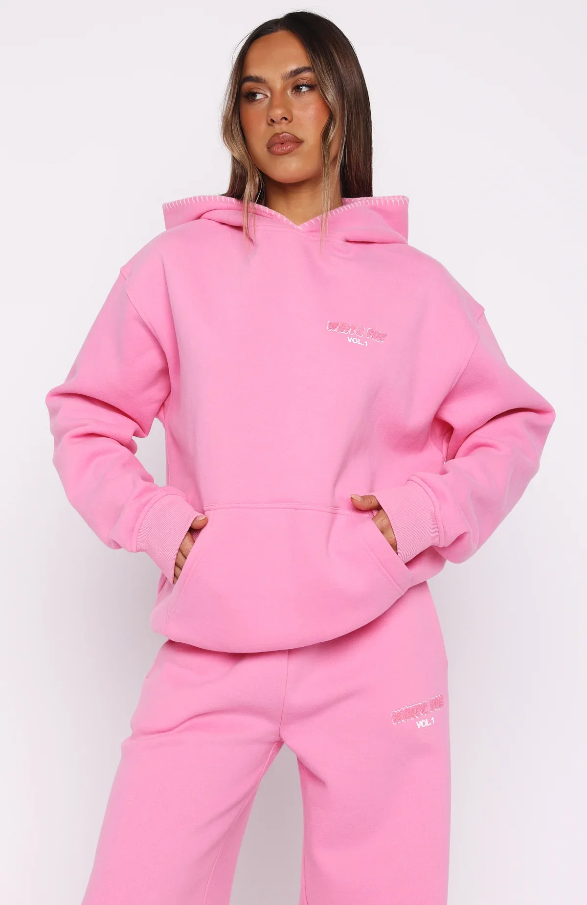 Vol. 1 Oversized Hoodie Bubblegum