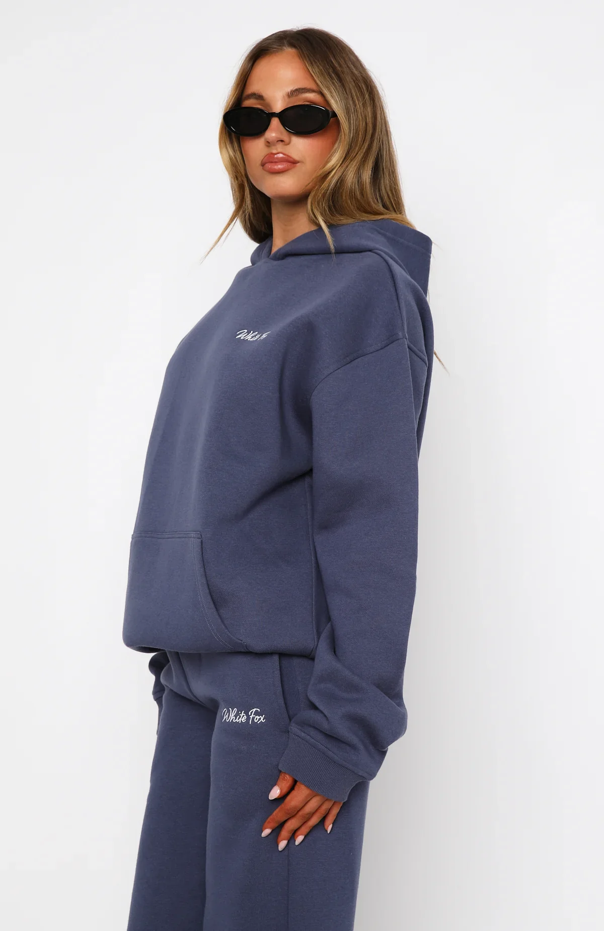 Match Your Words Oversized Hoodie Navy