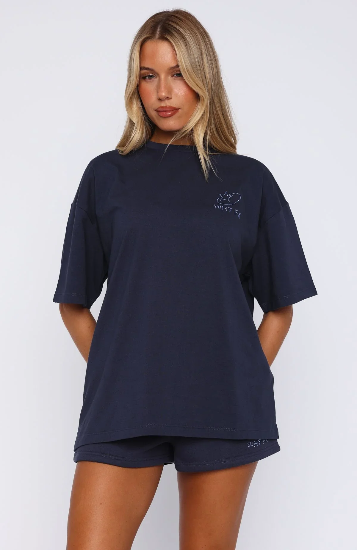 Always Shining Oversized Tee Navy