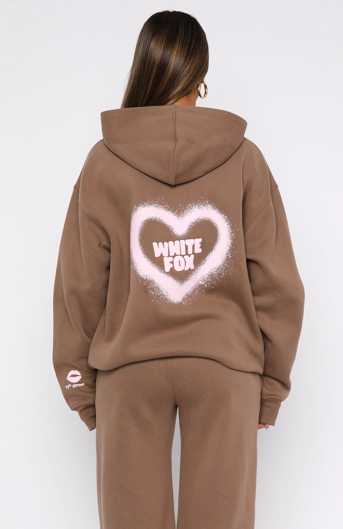 11th Street City Girl At Heart Oversized Hoodie Cinnamon Bun