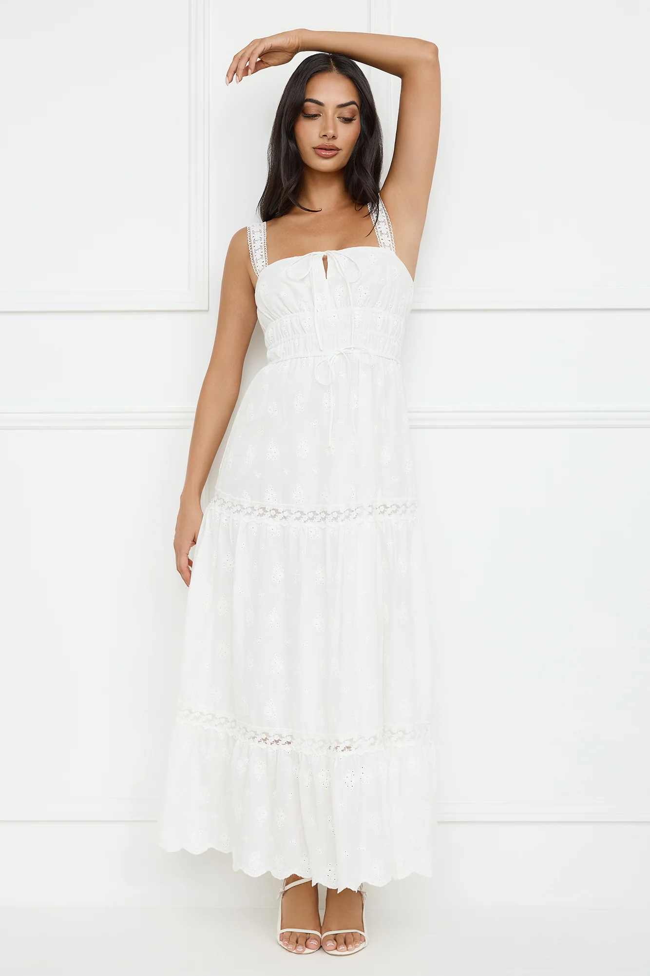 Springtime Sun Maxi Dress White