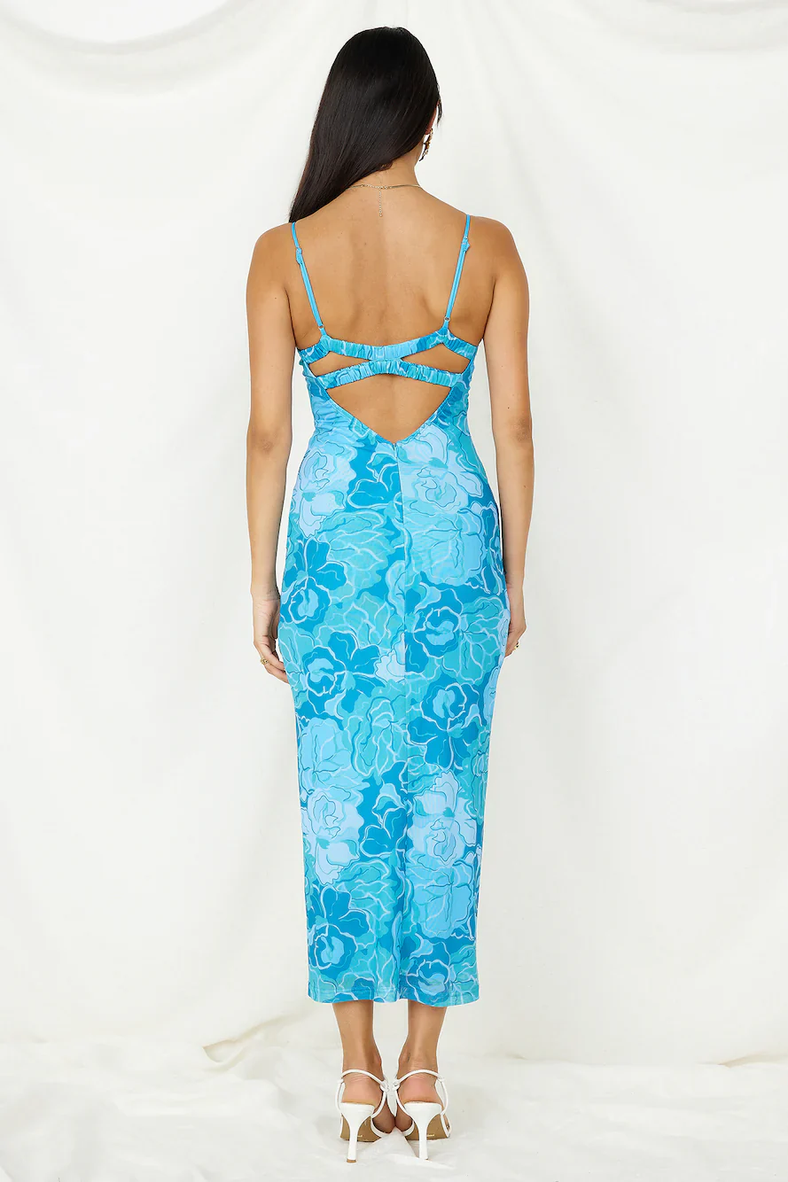 With Grace Maxi Dress Blue