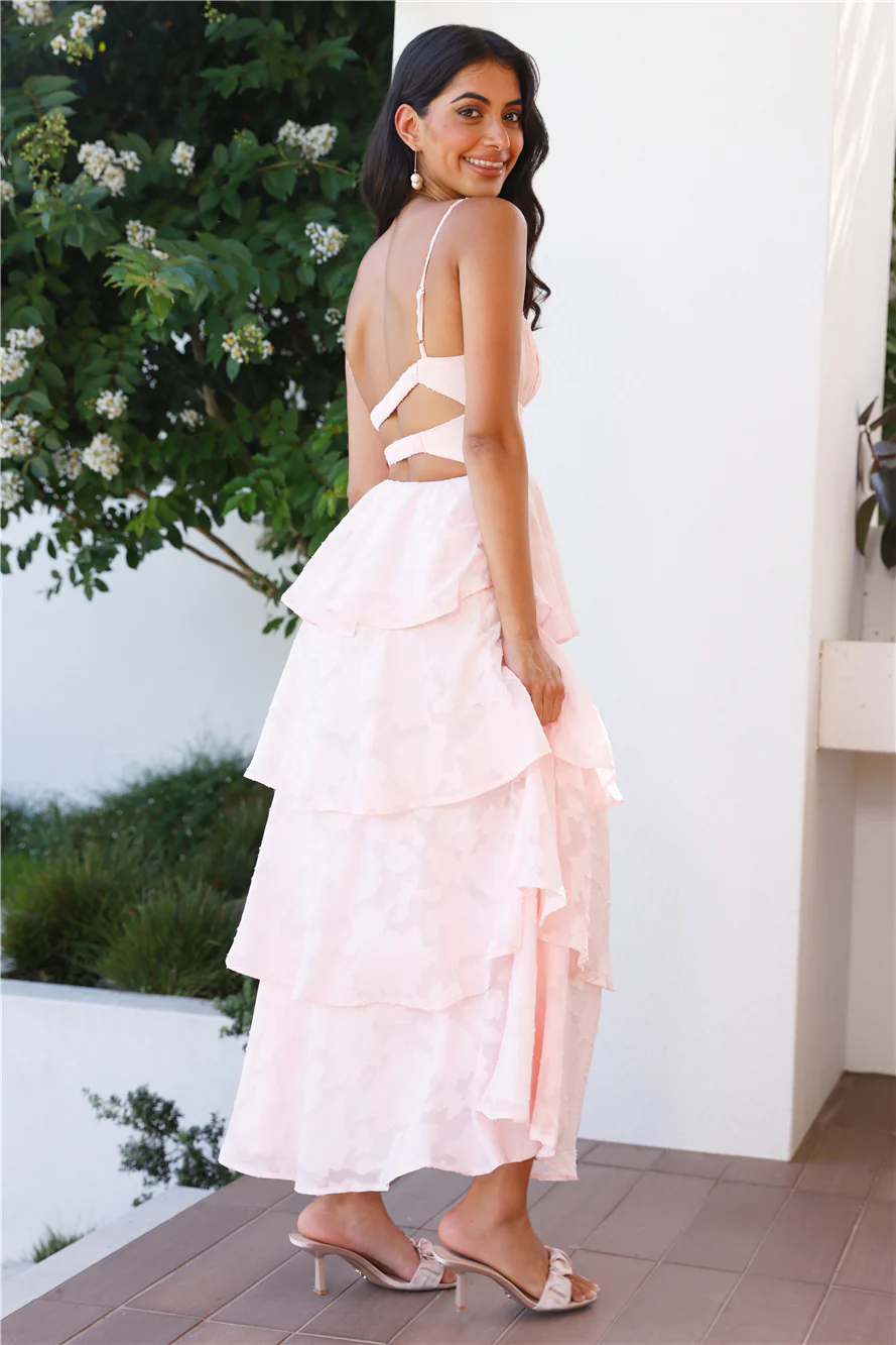Thriving Now Maxi Dress Blush