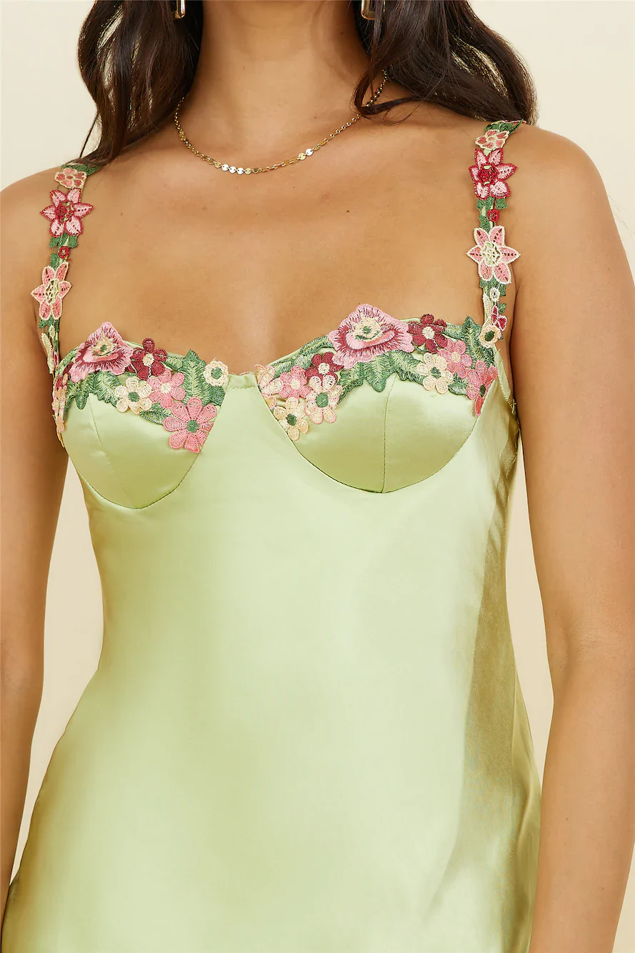 Magnetic Forces Maxi Dress Green