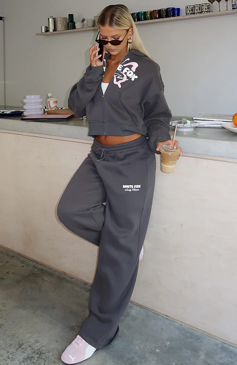 Lucky Thirteen Audrina Boxy Zip Front Hoodie Volcanic