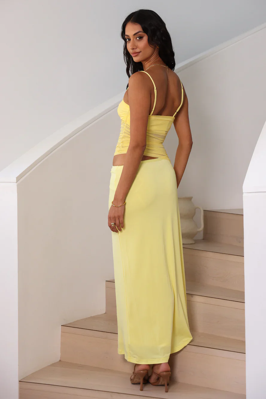Belle Of The Ball Maxi Dress Yellow