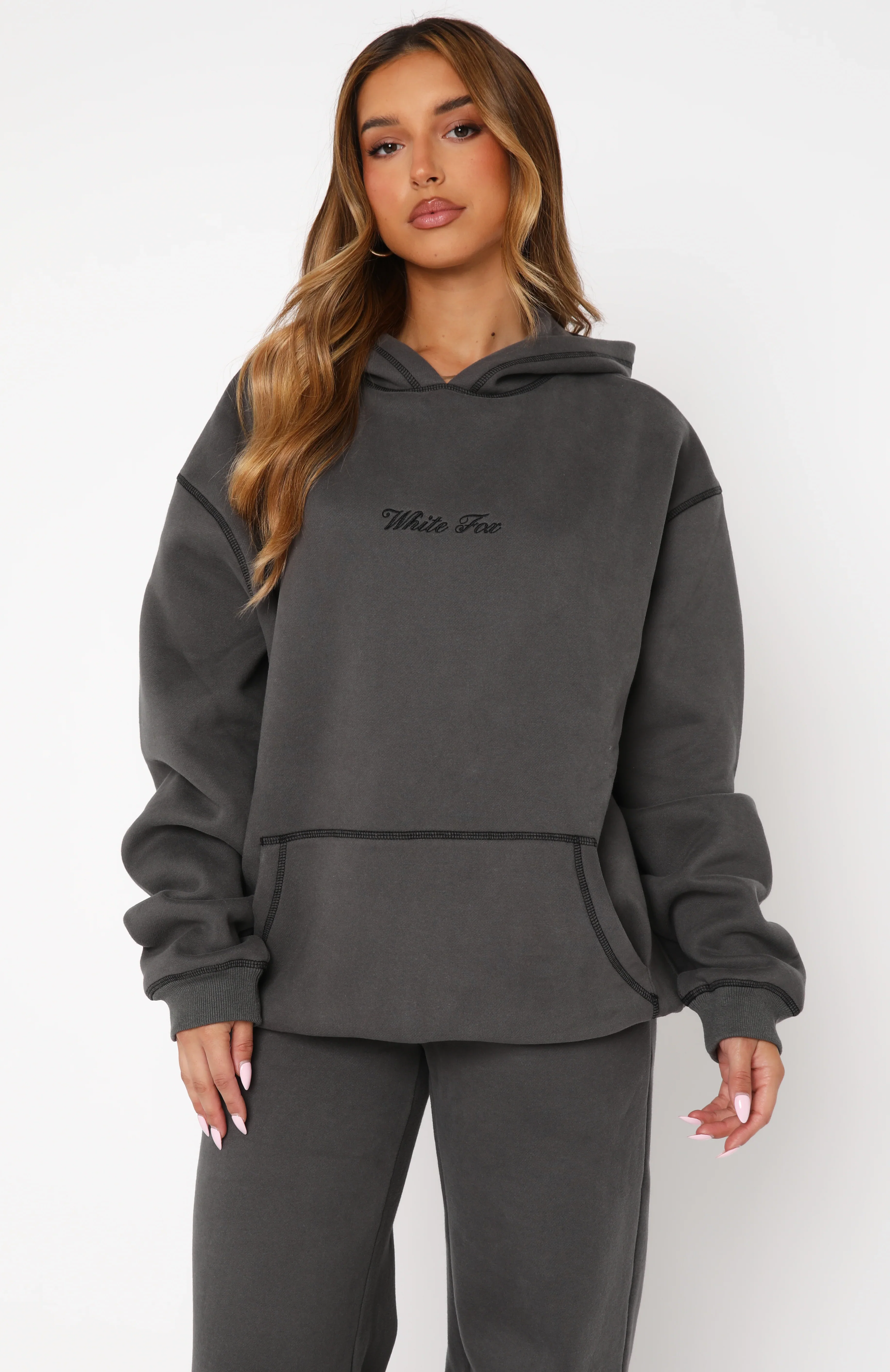 Instant Attraction Oversized Hoodie Charcoal