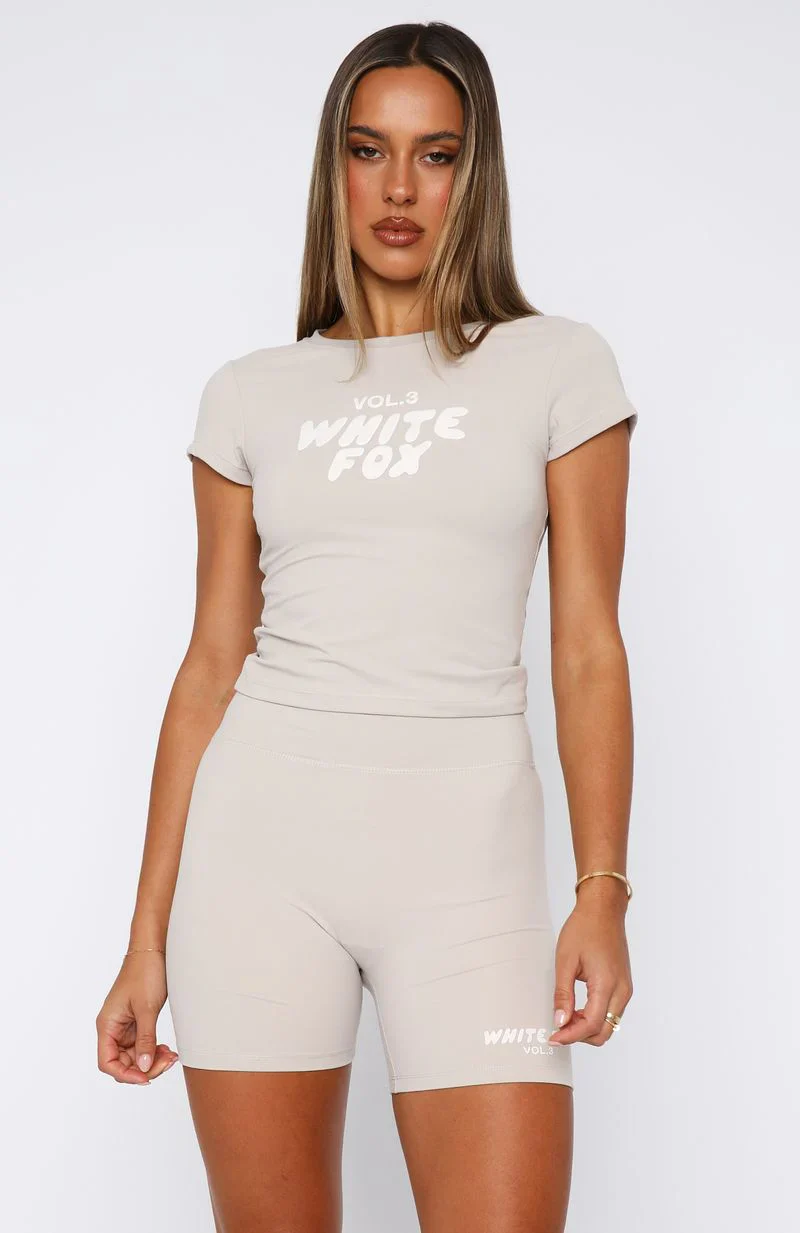 Offstage Fitted Baby Tee Moon