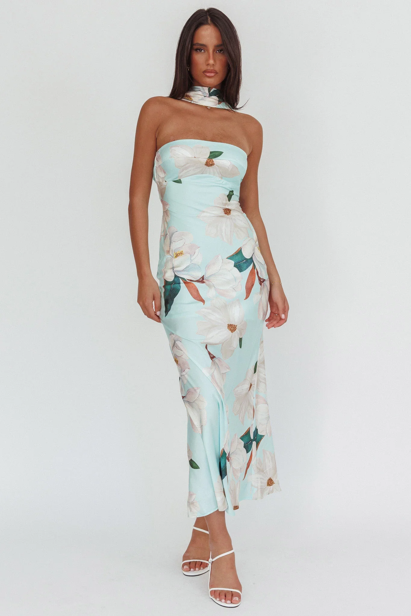 Damsel Reverse Halter Maxi Dress Magnolia Mint