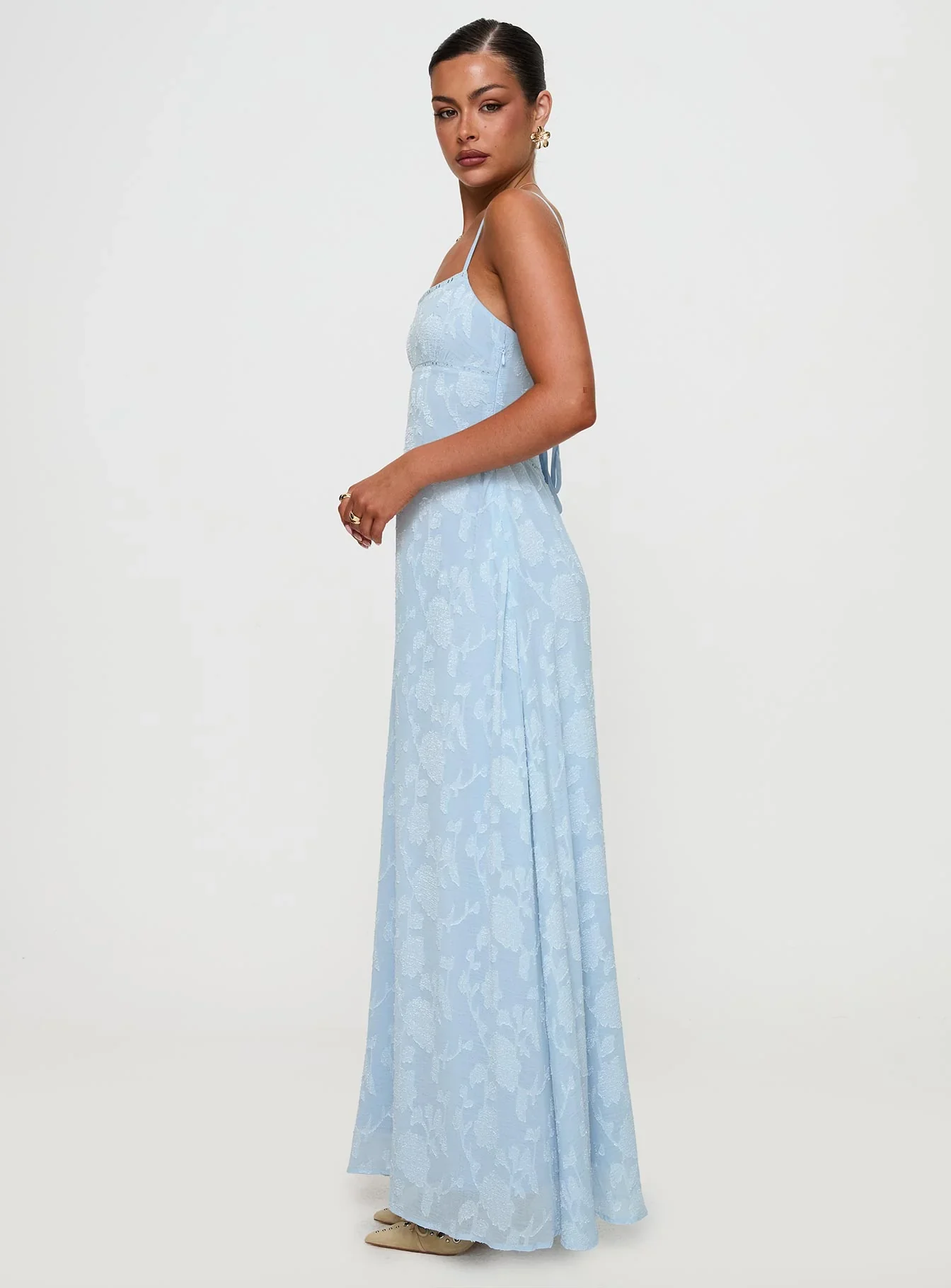 South Of France Maxi Dress Blue Petite