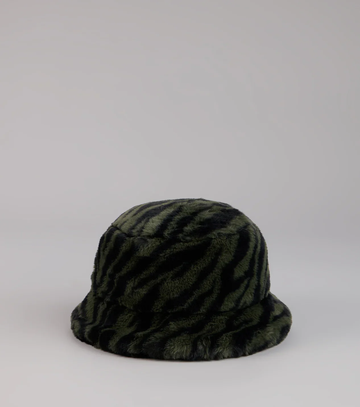 Kangol Zebra Print Faux Fur Bucket Hat