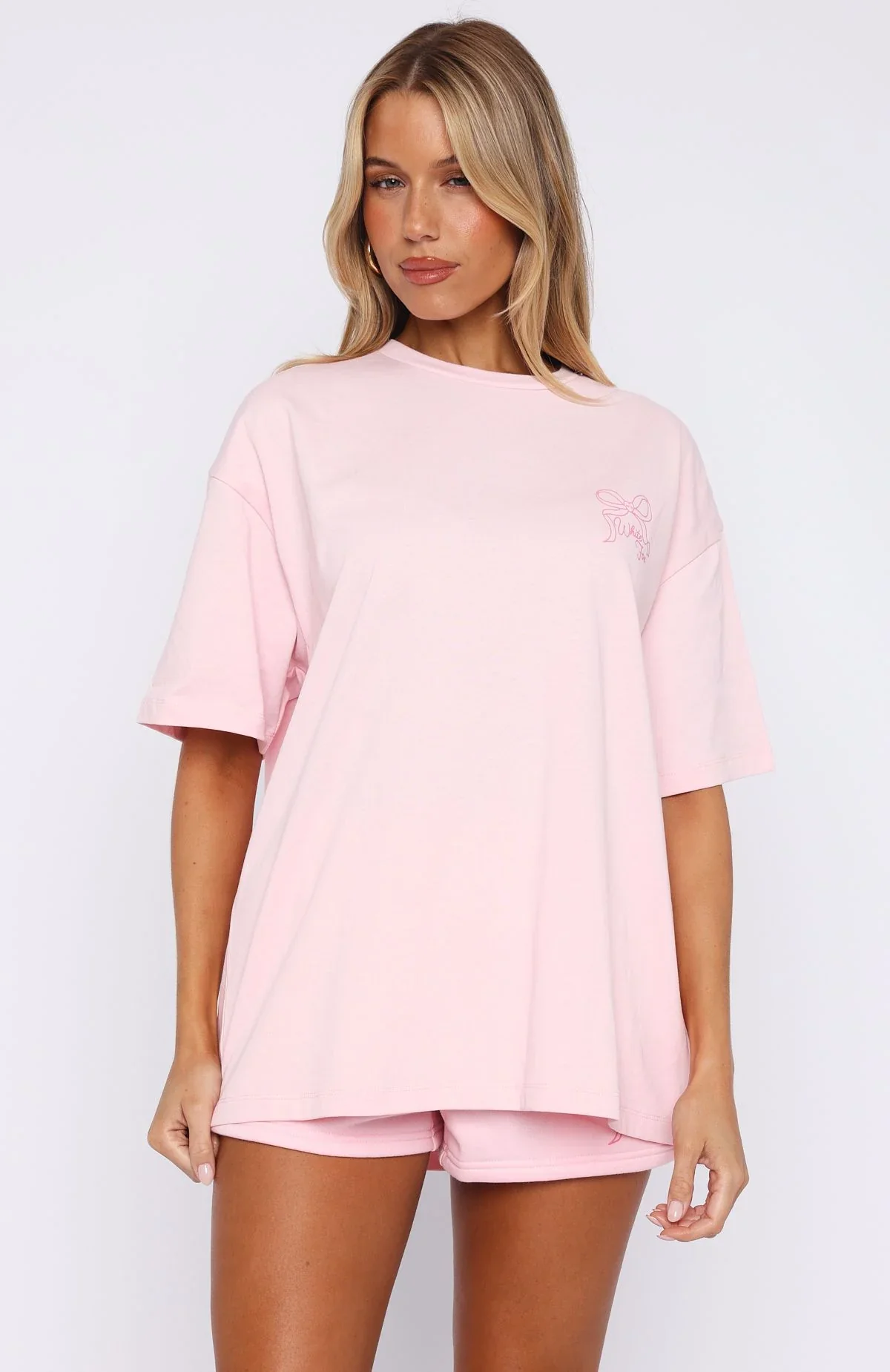 Love You Forever Oversized Tee Pink