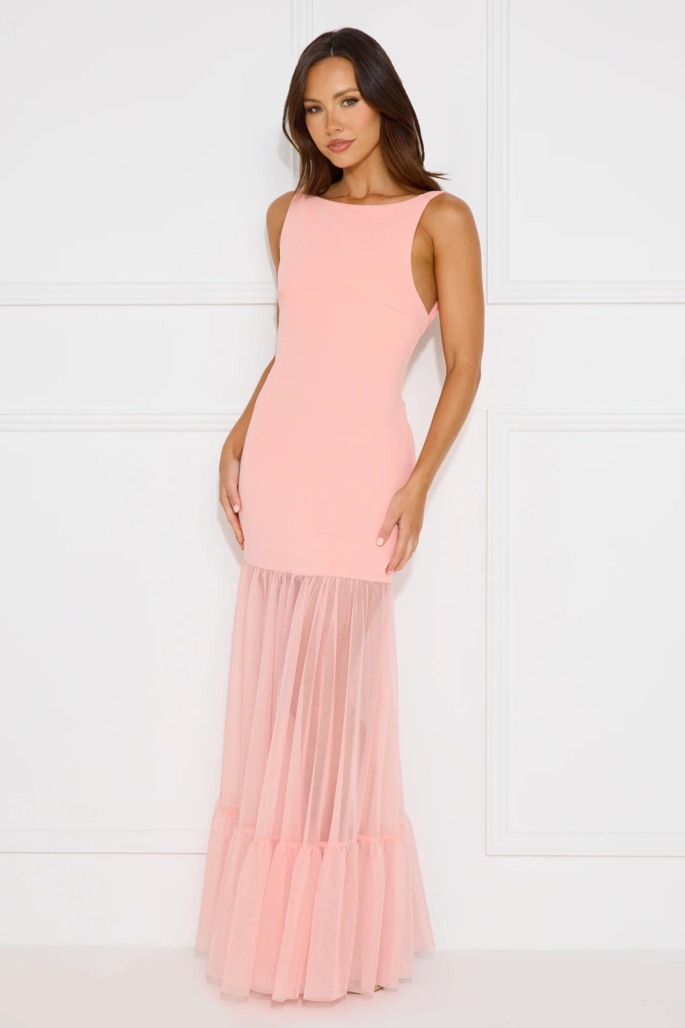 Chic Whispers Maxi Dress Pink