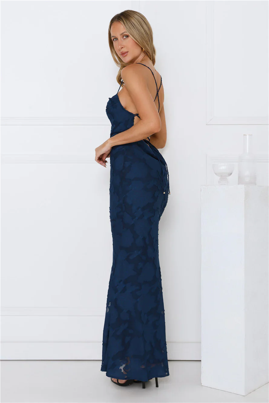 Bridge To Wonderland Maxi Dress Navy