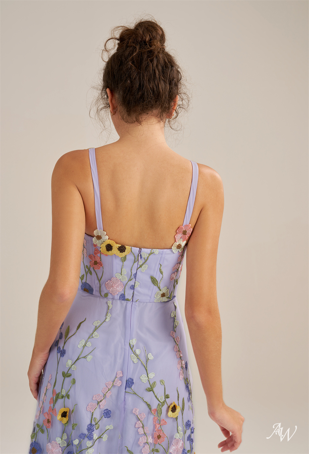 Alison A-line Tulle V-Neck Dresses