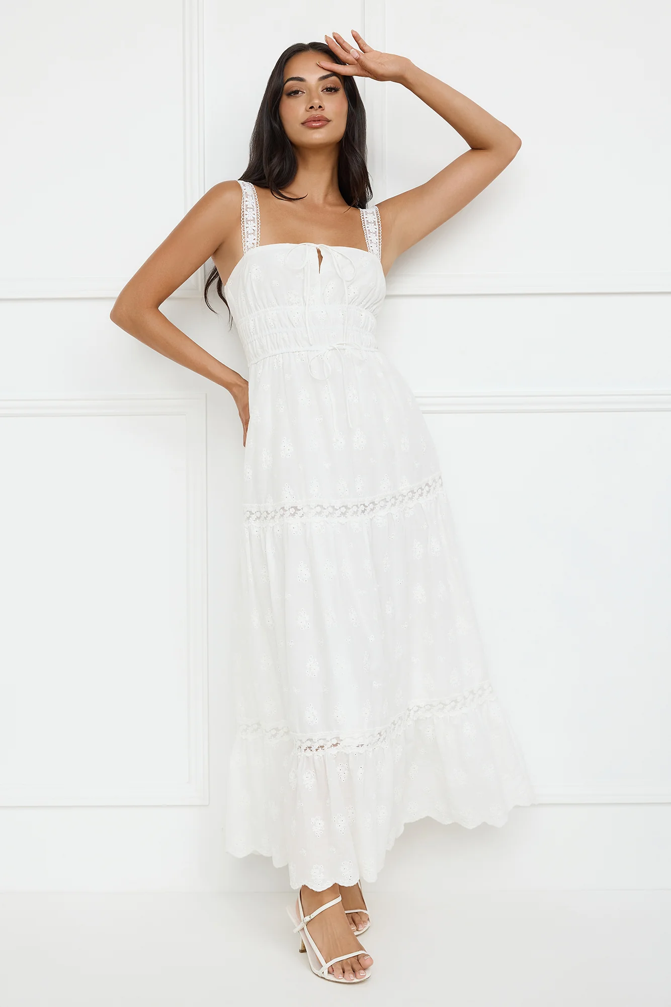 Springtime Sun Maxi Dress White