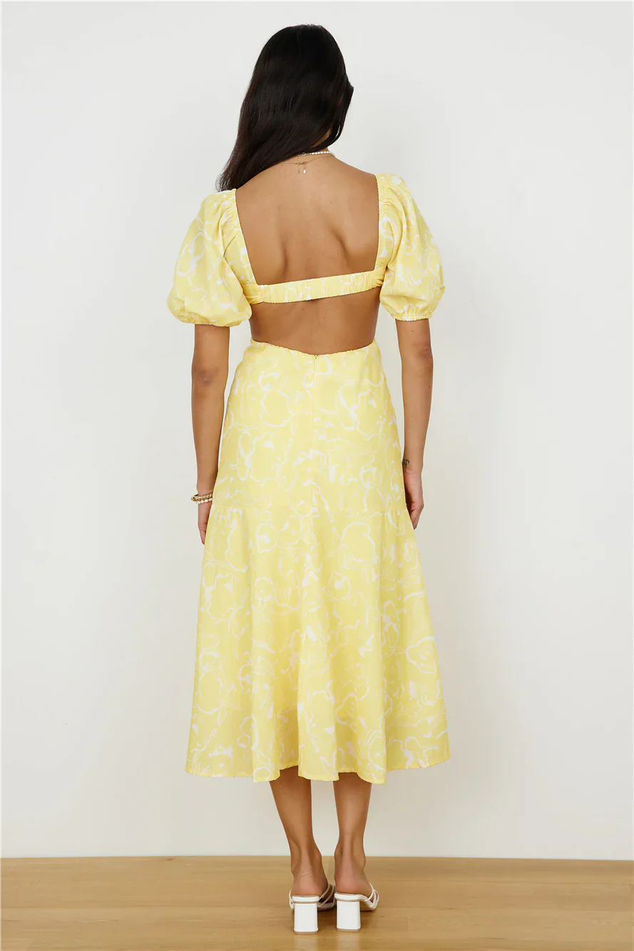 Back From Florence Maxi Dress Yellow