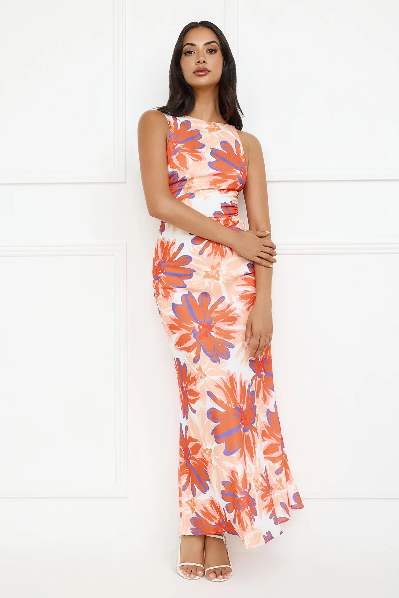 Peach Fever Maxi Dress Orange