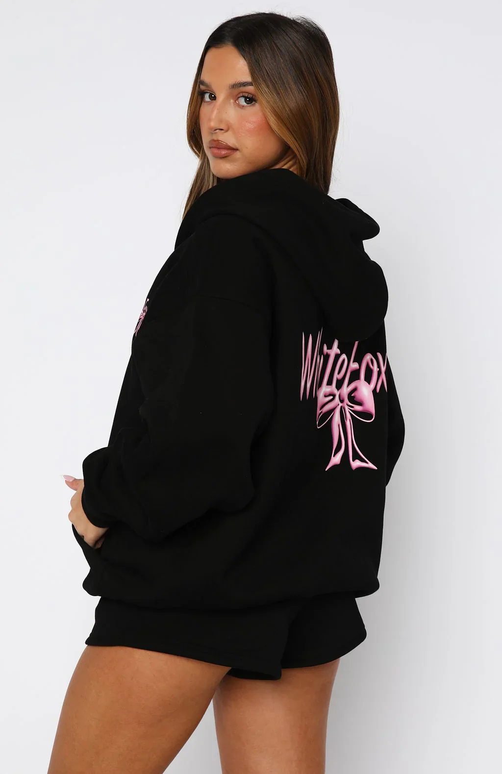 Protecting What's Mine Zip Front Hoodie Black